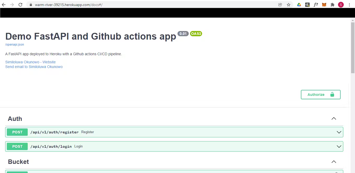 Heroku GitHub Actions Secrets Configuration