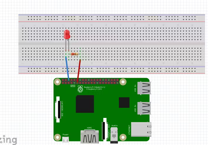 LED Blink Circuit Diagram