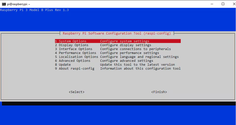 Raspberry Pi Software Configuration Tool (raspi-config)